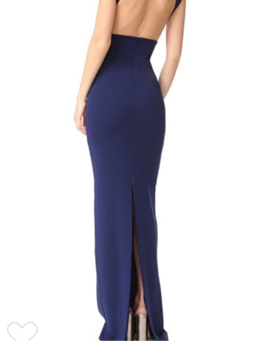 Long Navy Formal Dress - Image 2