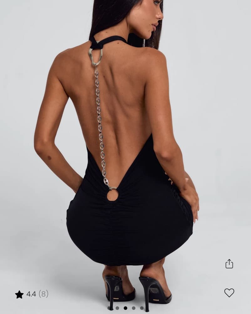 Outcast Black Mini Dress - Image 2