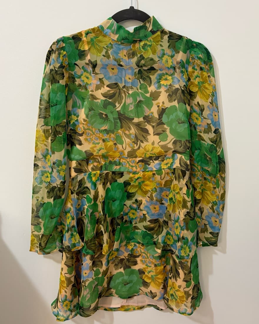 Floral Mini Dress Long Sleeve - Image 1