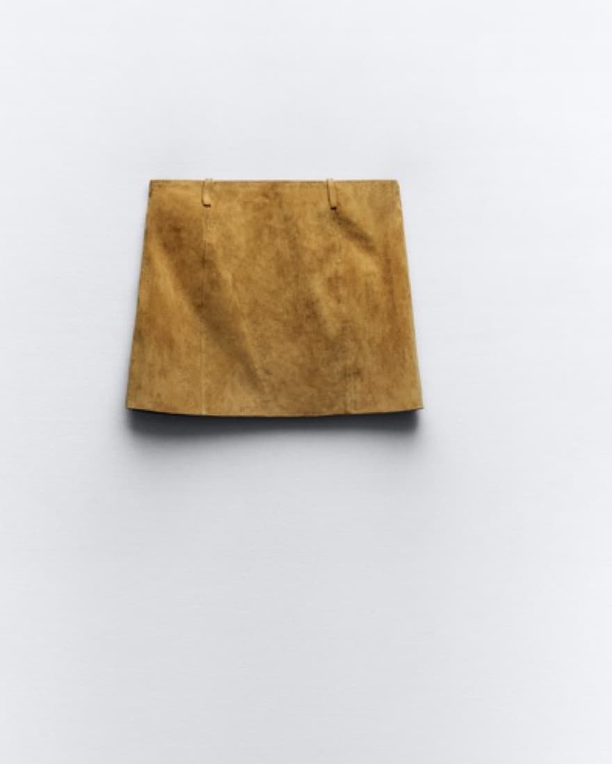 Zara Suede Mini Skirt - Image 2