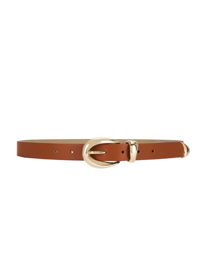 Marisa leather belt brown & gold - Image 1