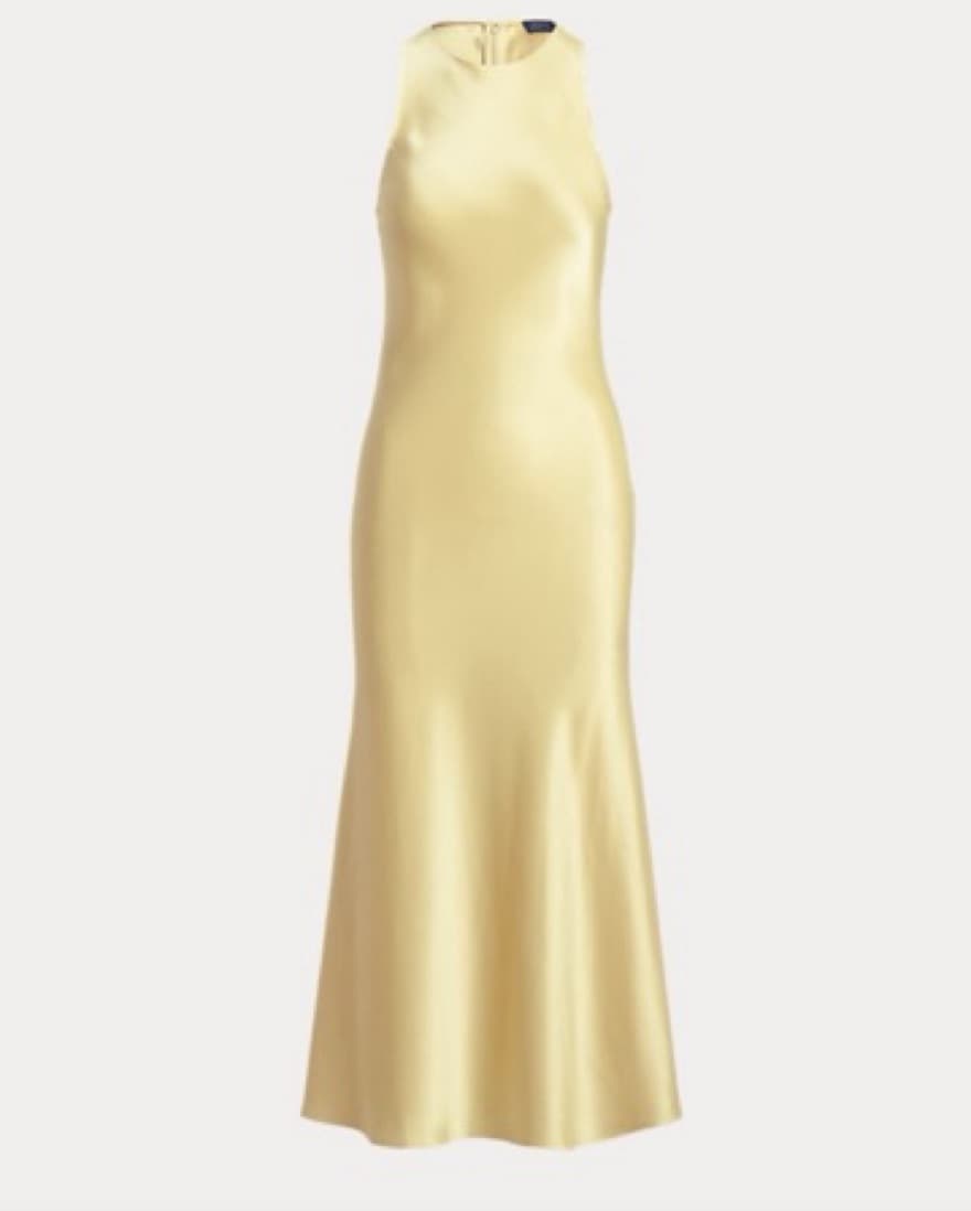 Polo Ralph Lauren Yellow Silk Dress - Image 2
