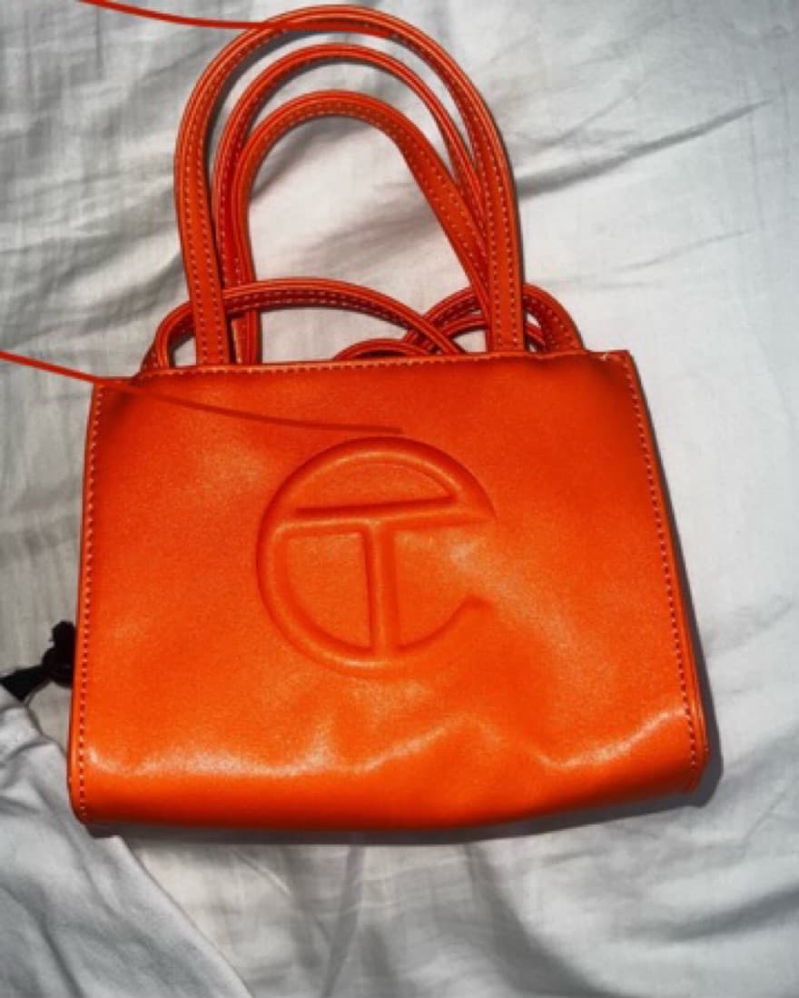 Telfar Small Orange Shopping Bag - Image 2