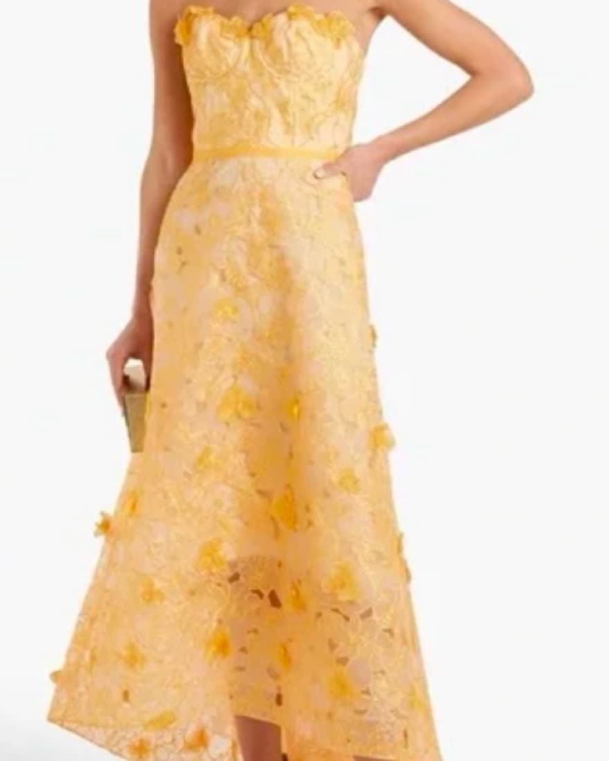 Flower Applique Gown - Image 1