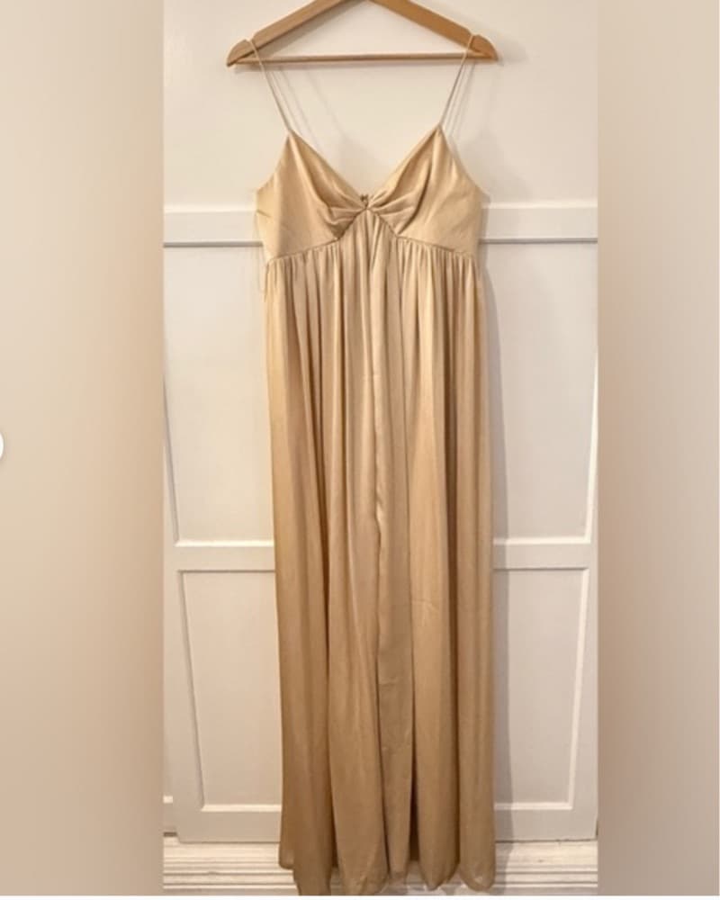Sachin + Babi Jessica Gown, Champagne - Image 2