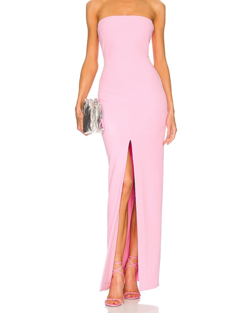 Solace London Bysha Maxi Dress Pink - Image 1