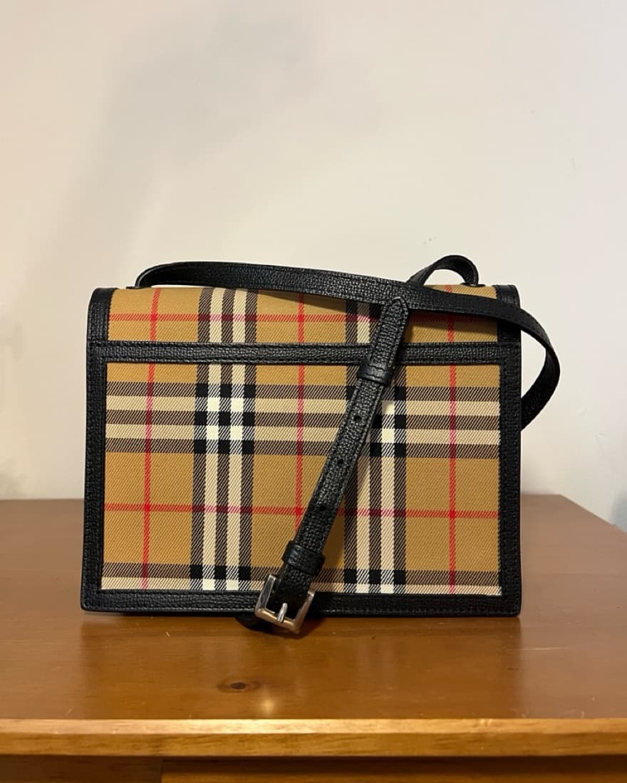 Black Burberry Crossbody Bag - Image 3