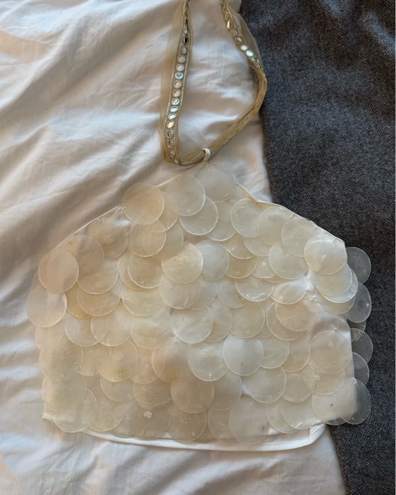 Handmade REAL SHELL top - Image 6