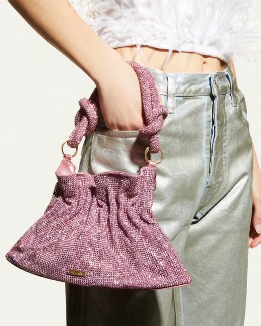 Cult Gaia Bara Mini Crystal Shoulder Bag - Image 3
