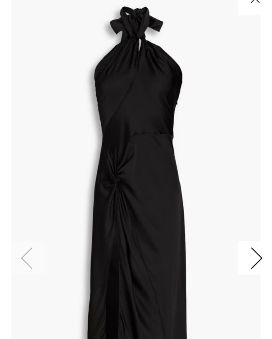 RONNY KOBO Samra cutout knotted Satin - Image 1