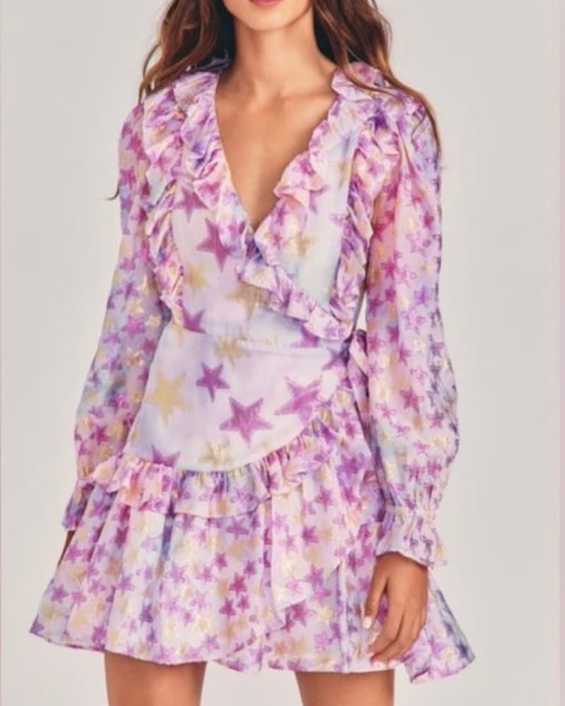 LoveShackFancy - Findlay Wrap Mini Dress - Image 1