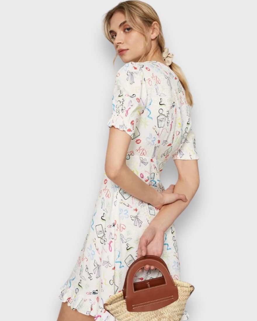 Maje Ramake Printed Mini Dress, Size S  - Image 4