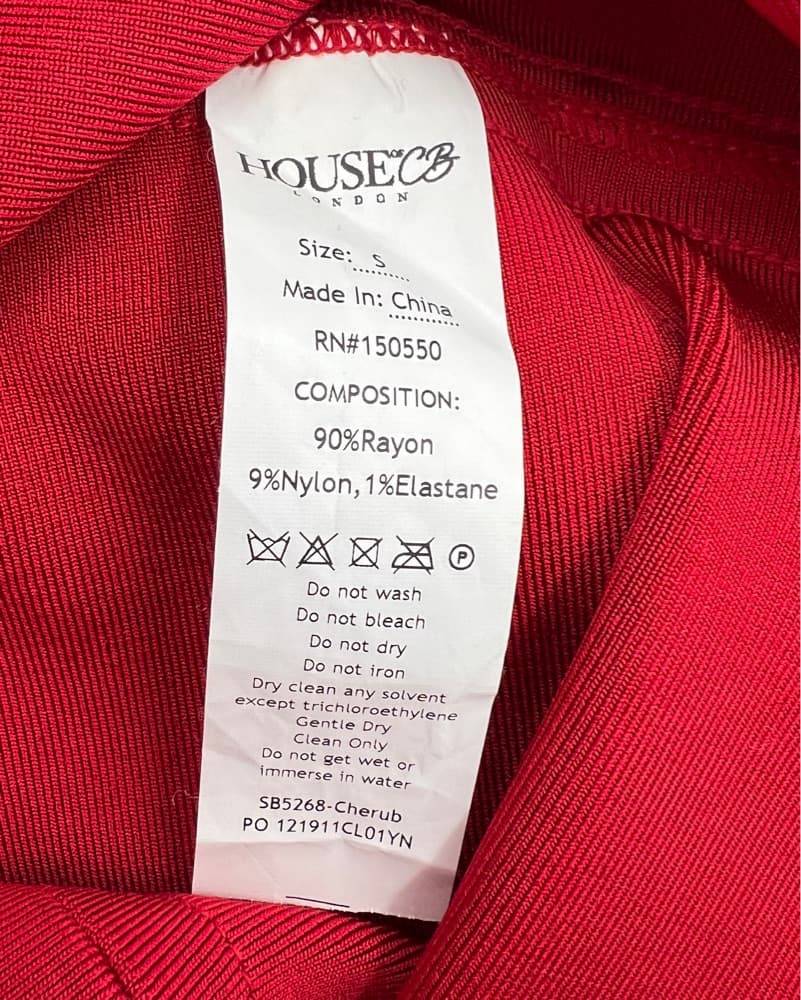 House of CB Red Cherub Bandage Mini Dres - Image 5