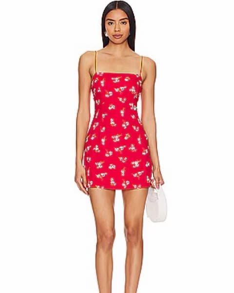 Bardot Joie Dress - Red Floral - Image 1