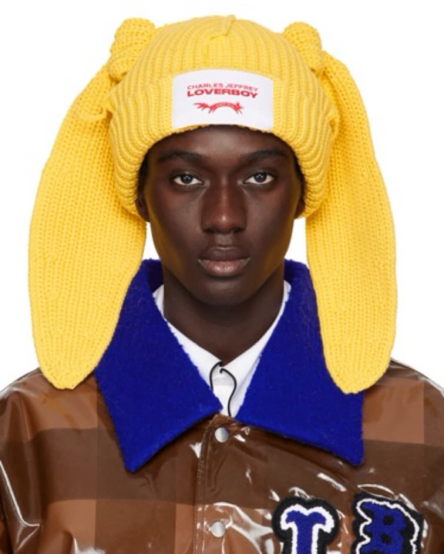 Charles Jeffery Loverboy Yellow Beanie - Image 1