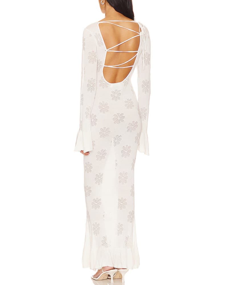 White Maxi Asta Resort Rafaella Dress - Image 3