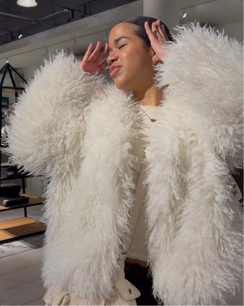Shaggy Faux Fur Open Front Jacket - Image 3