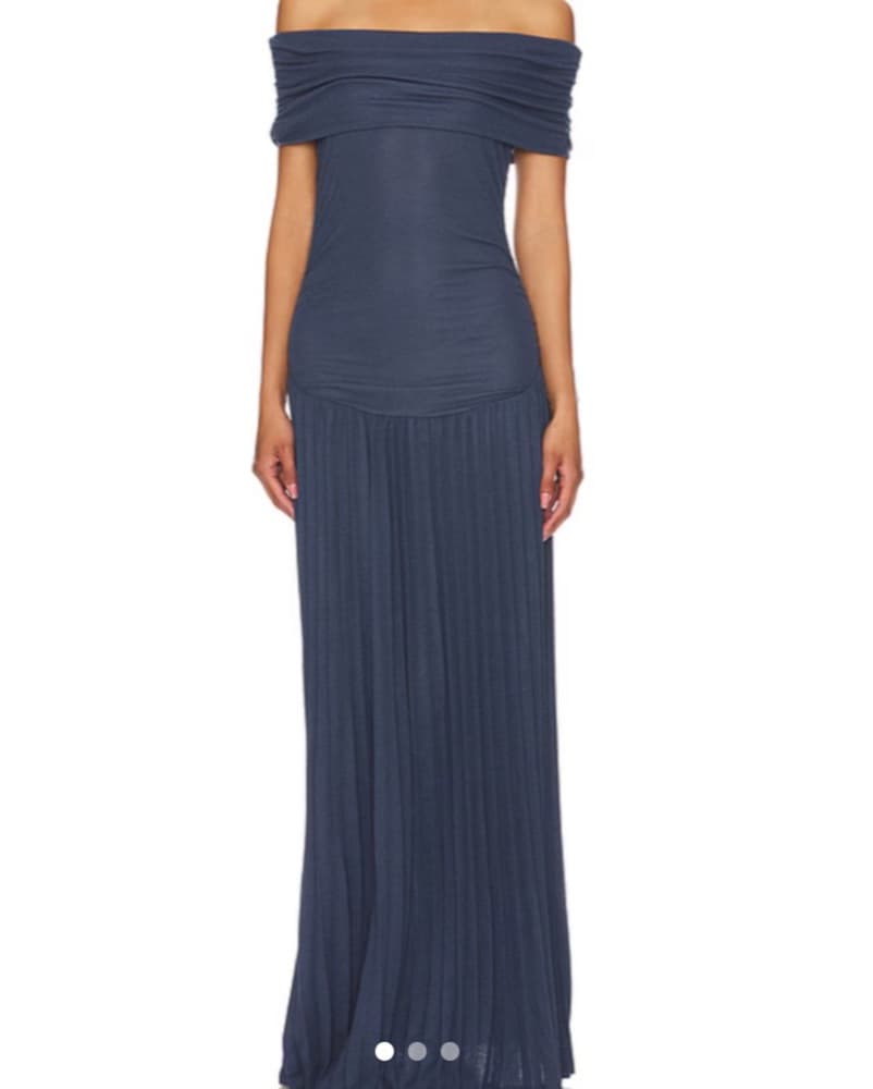Lioness Field Of Dreams Navy Maxi Dress - Image 1