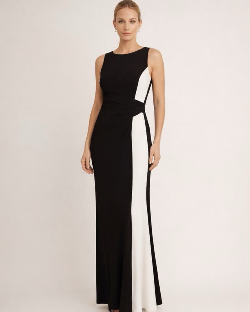 Black & White Formal Gown - Image 1