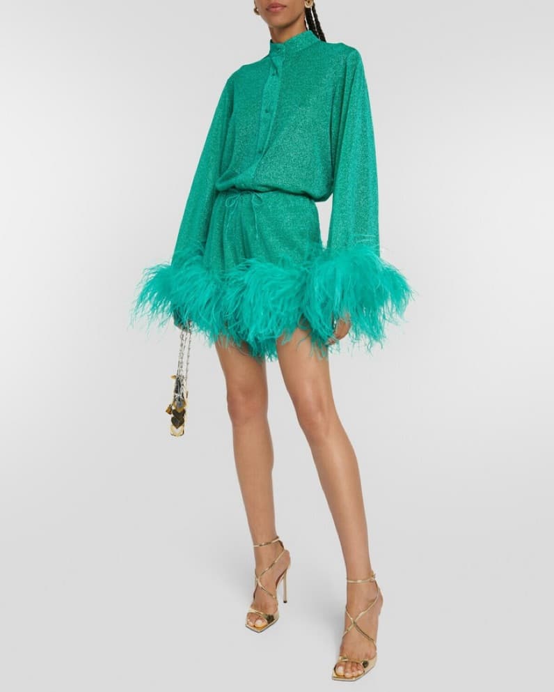 Oséree Lumière Plumage Shirt & Shorts - Image 1
