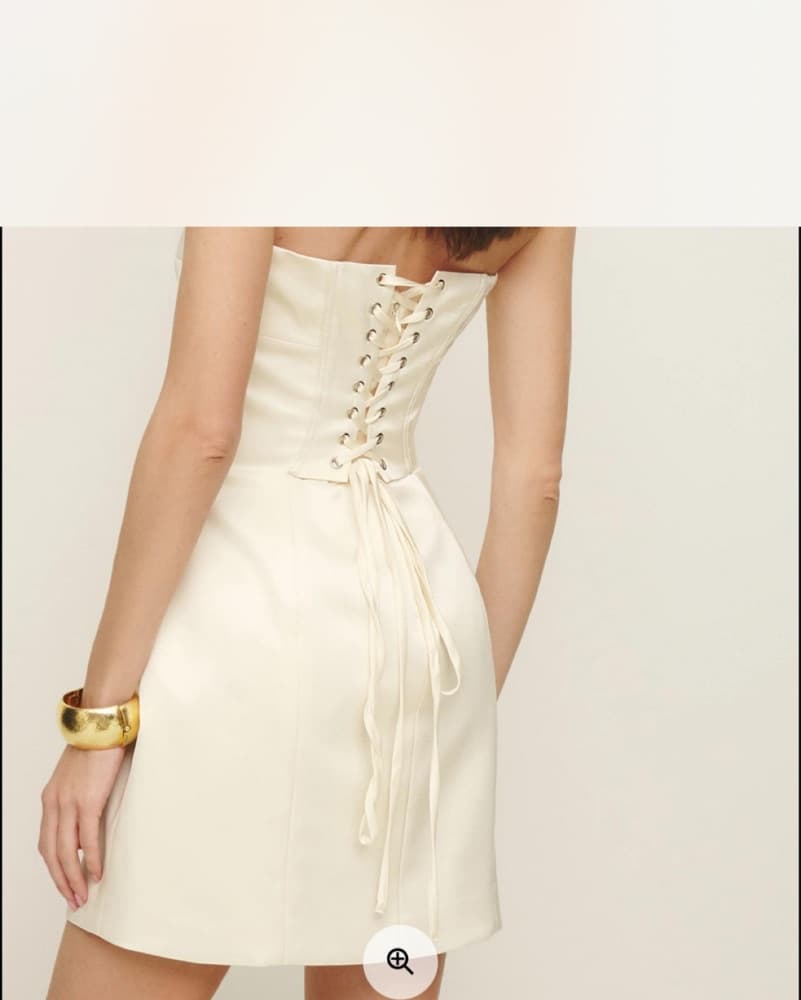 Reformation Pacie Satin Mini Dress - Image 2