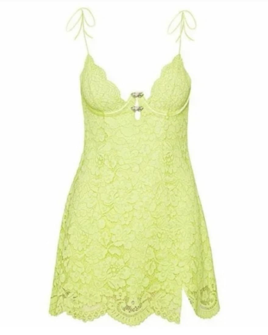 For Love & Lemons Green Mini Dress - Image 2