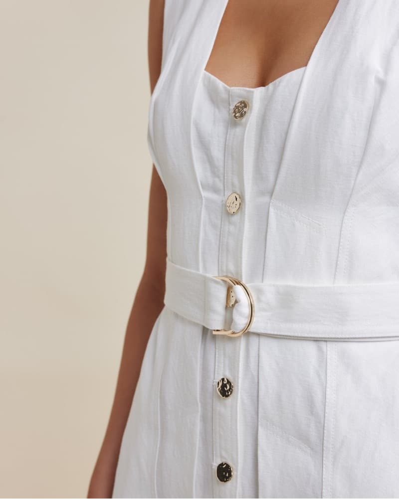 Acler Flaxton Dress In White - Image 4