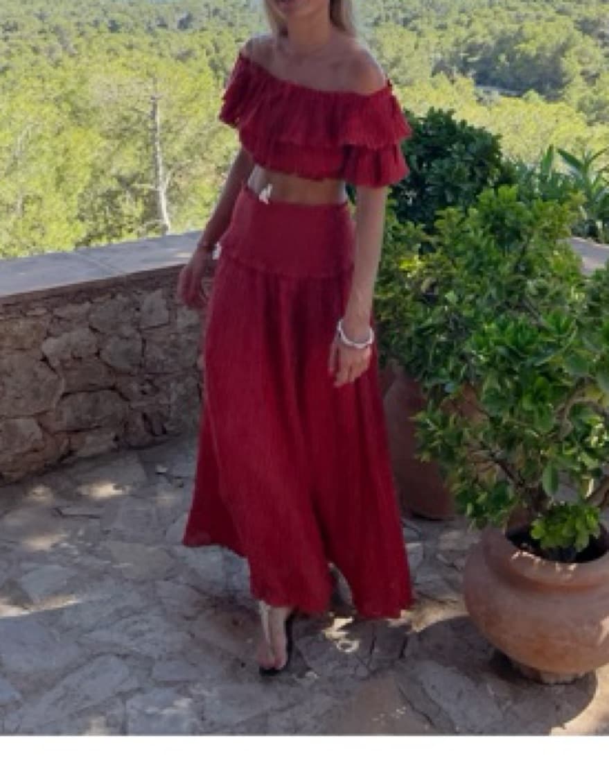 Zimmermann Two Piece Burnt Orange Set - Image 1