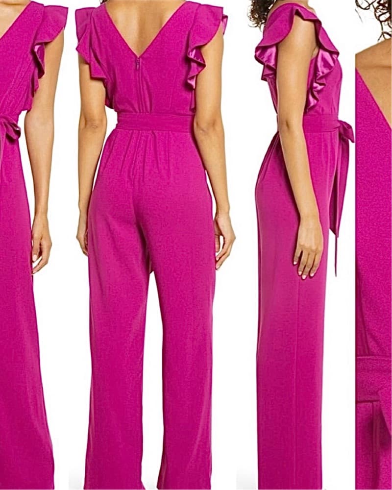 Lilly Pulitzer Magenta Jumpsuit - Size 4 - Image 2