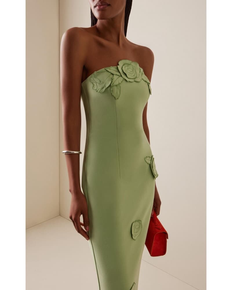 LEO LIN Rayna Green Gown |  Leo Lin Green Dress,Green Bridesmaid Dress, Green Wedding Guest Dress - Image 5