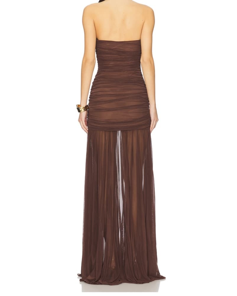 Retrofete Adele Dress Brown - Image 2