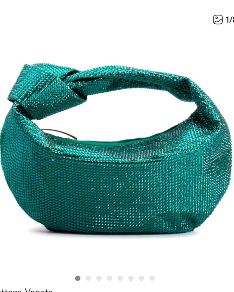 Emerald Green Crystal  Jodie Bag - Image 1