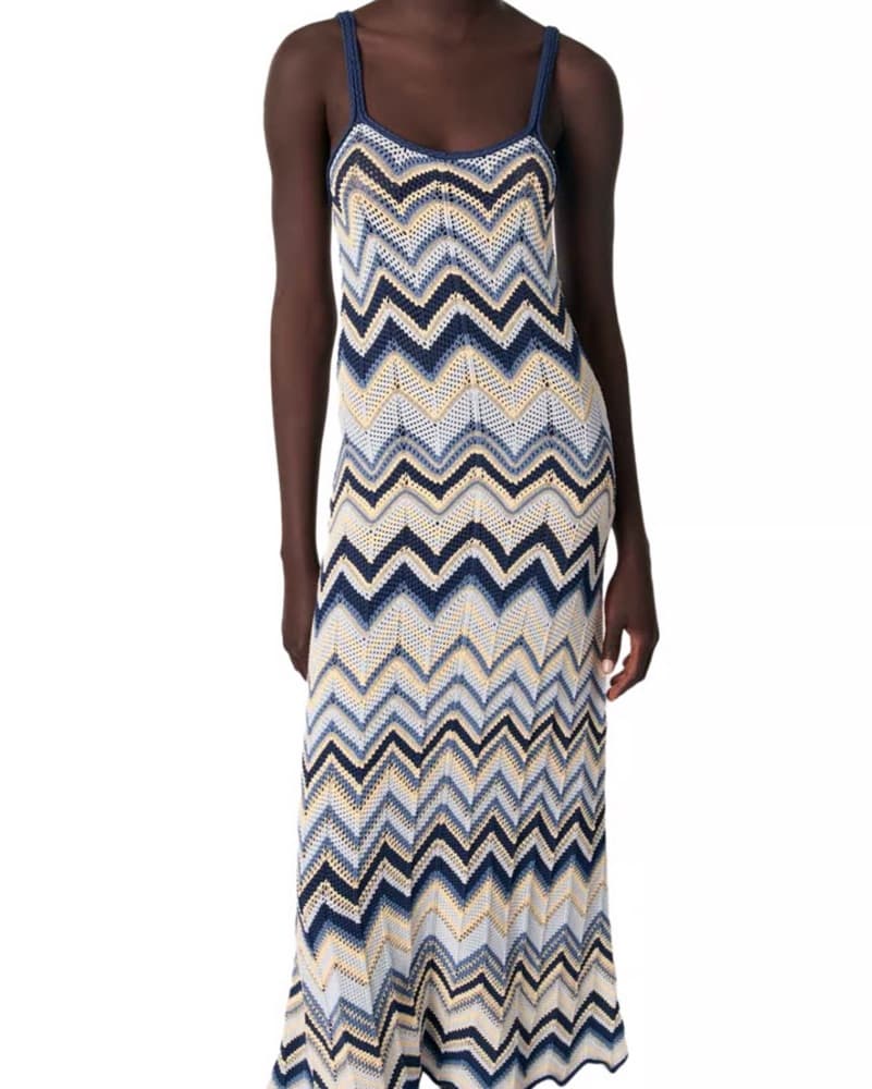 Miss Rosier- Zig Zag Knit Maxi Dress - Image 3