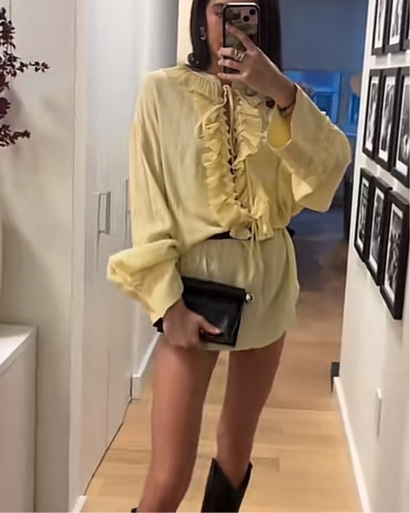 Oversized Yellow Blouse / Dress - Image 1