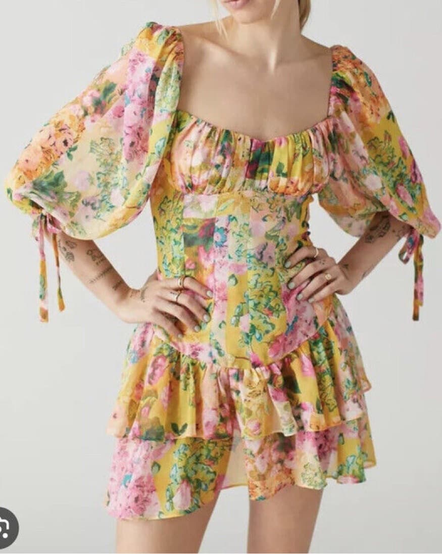 For love & lemons Nina Mini Dress  - Image 1