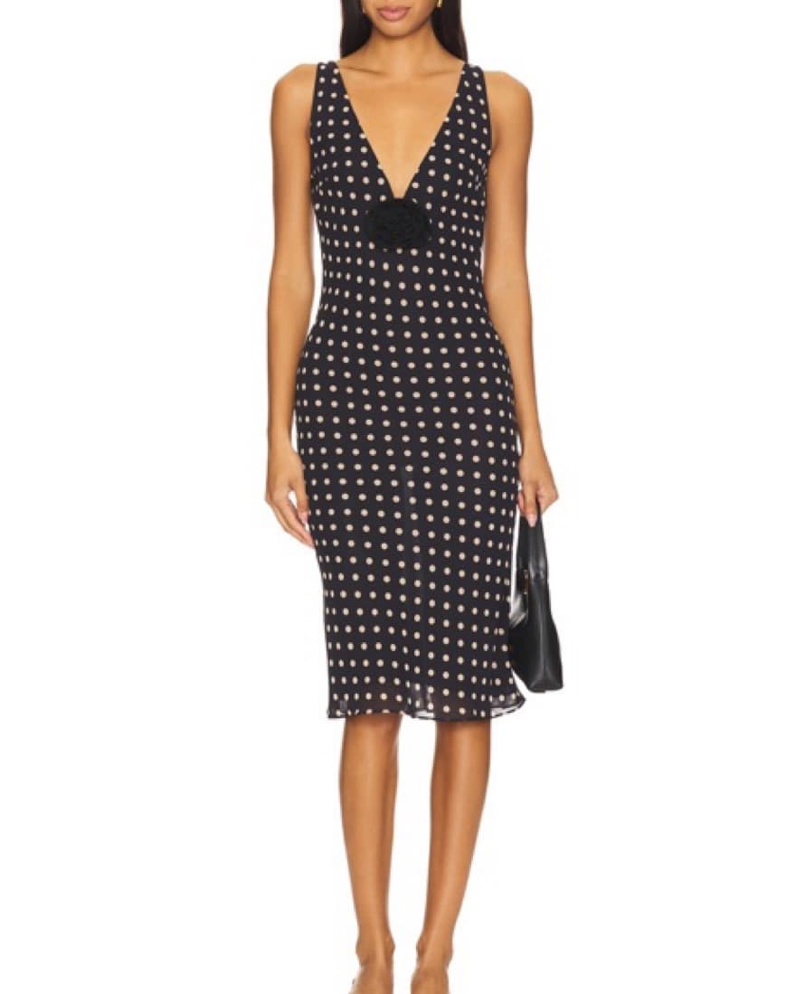Majorelle Kelly Midi Dress - Polka Dot - Image 1