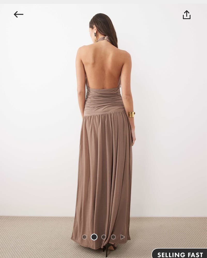 ASOS DESIGN Halter Maxi Dress - Image 2