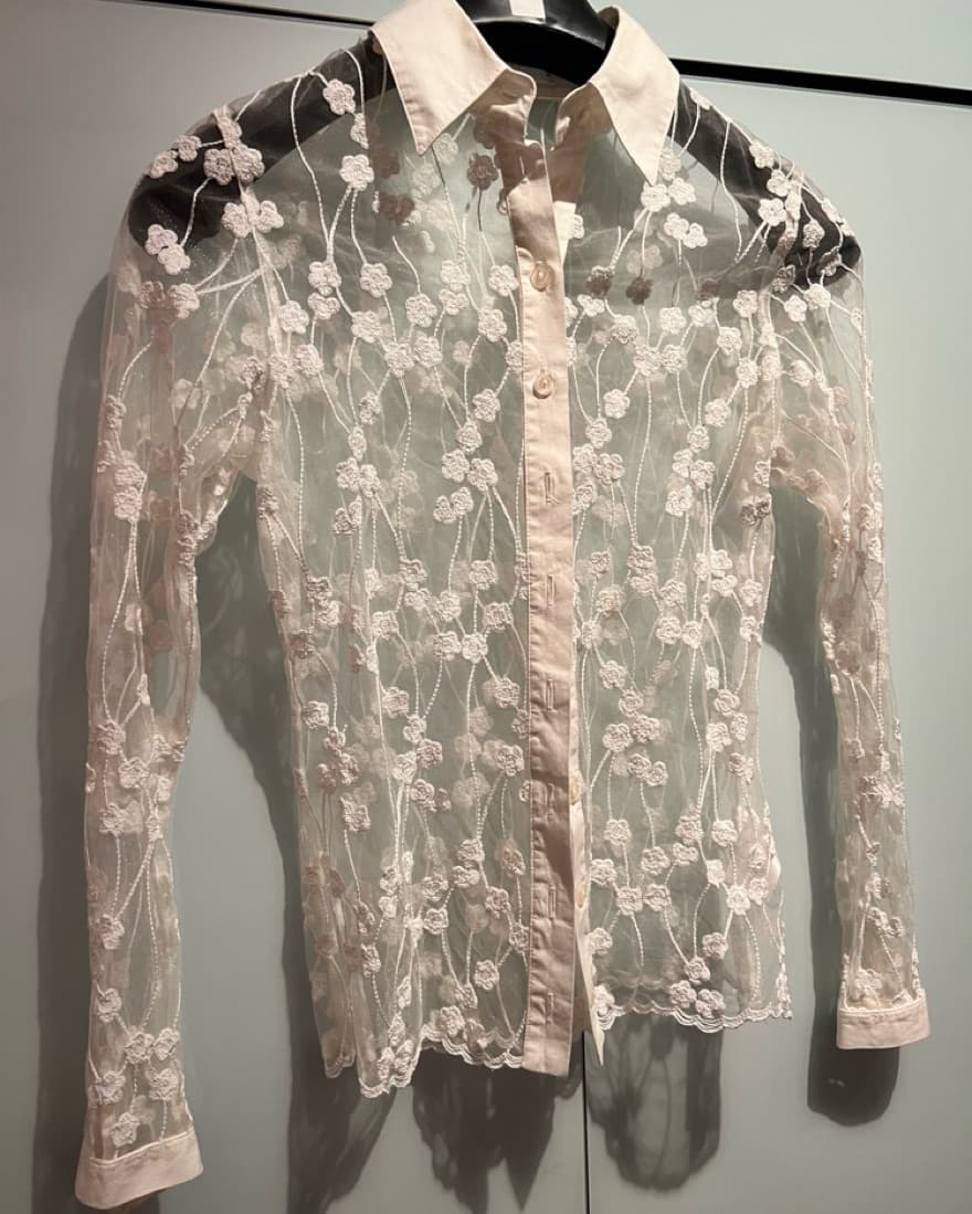 Anne Fontaine Delicate Floral lace Top - Image 1