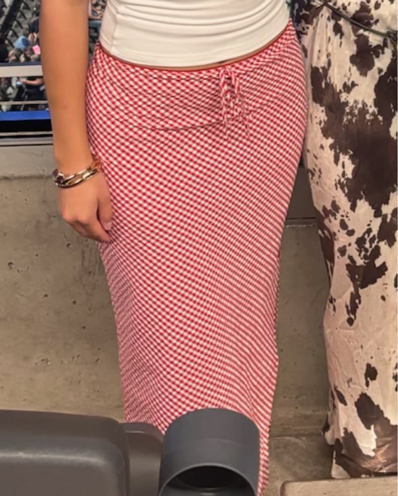Red Gingham Skirt! - Image 1