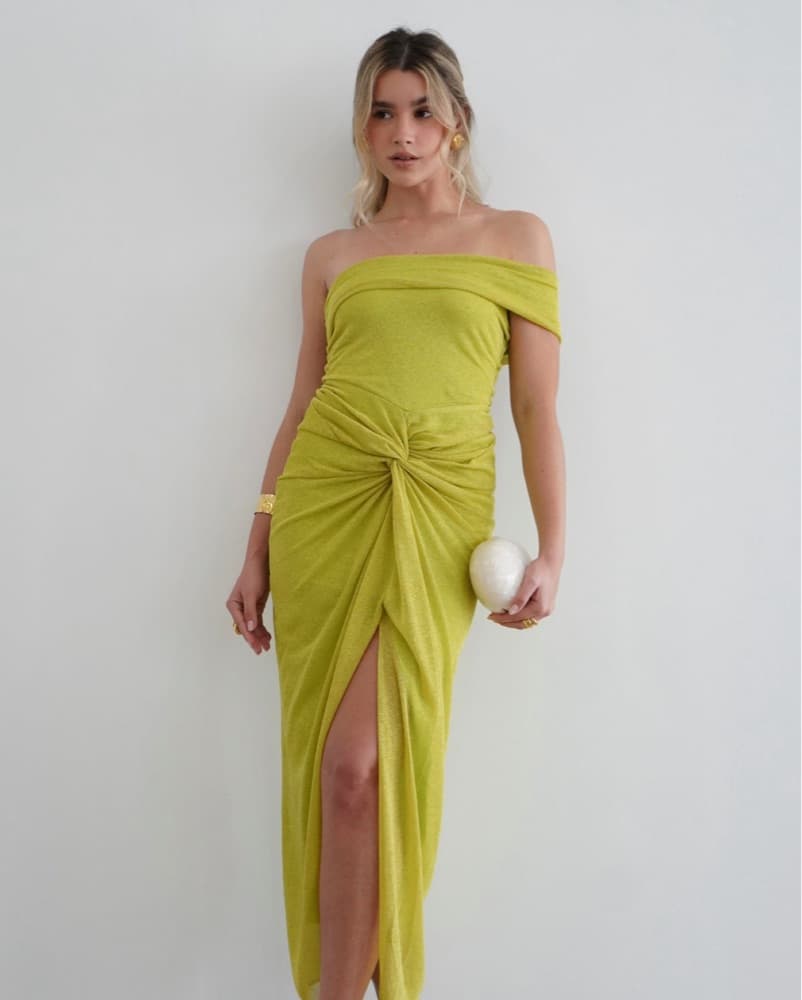 Baobab Aria Lime Green Dress - Image 6