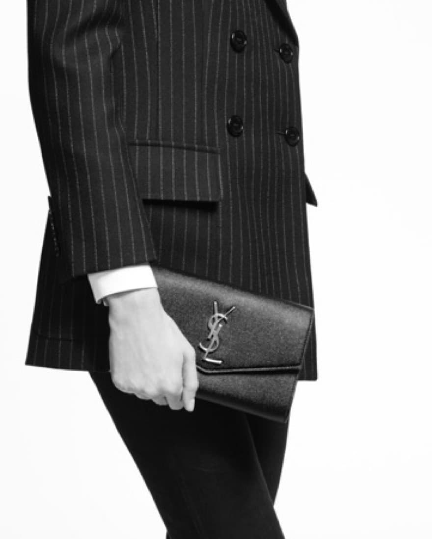 YSL Black Chain Wallet  - Image 1