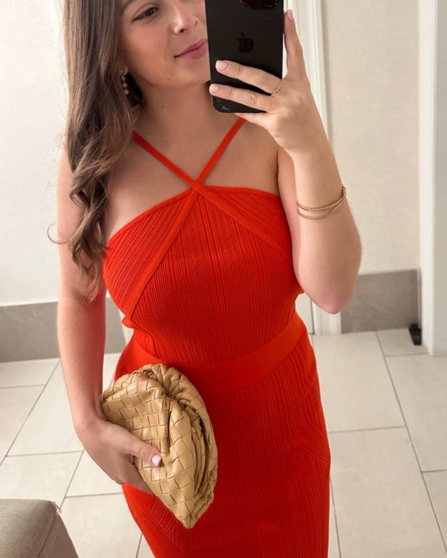 Herve Leger Red Dress  - Image 2