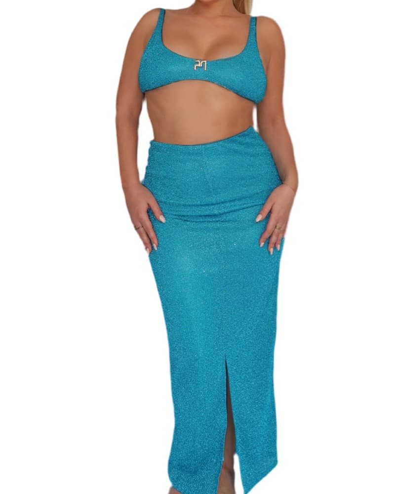 Shimmering Teal Two Piece Set - Image 1