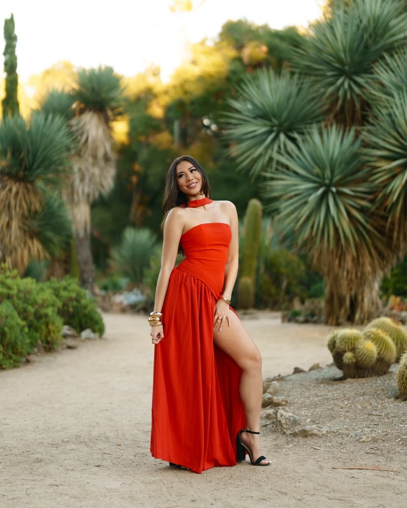 Maliyah Maxi Dress - Red - Image 5