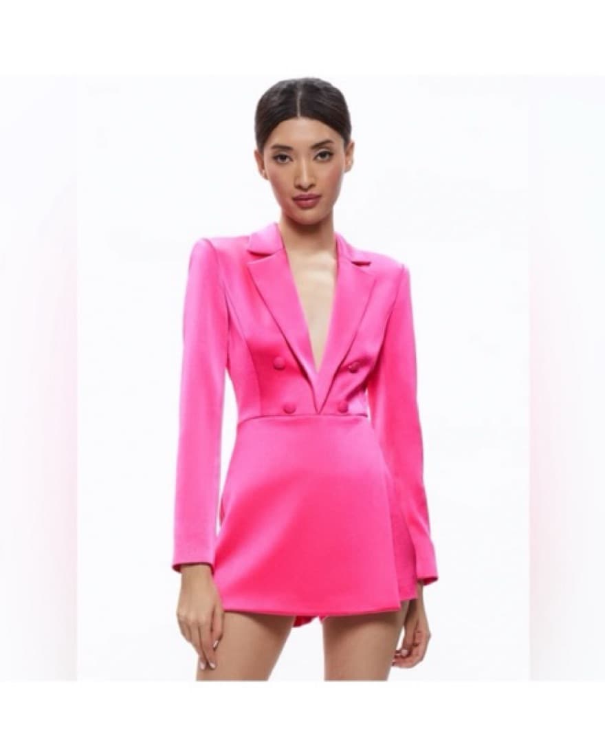Pink Alice And Olivia Romper - Image 1