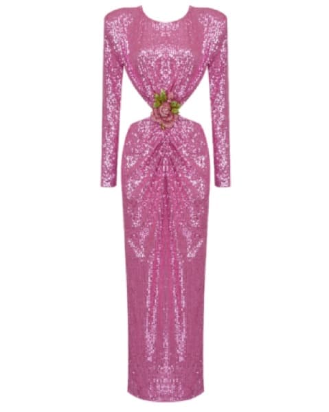 Sequin Pink Long Dress - Image 1