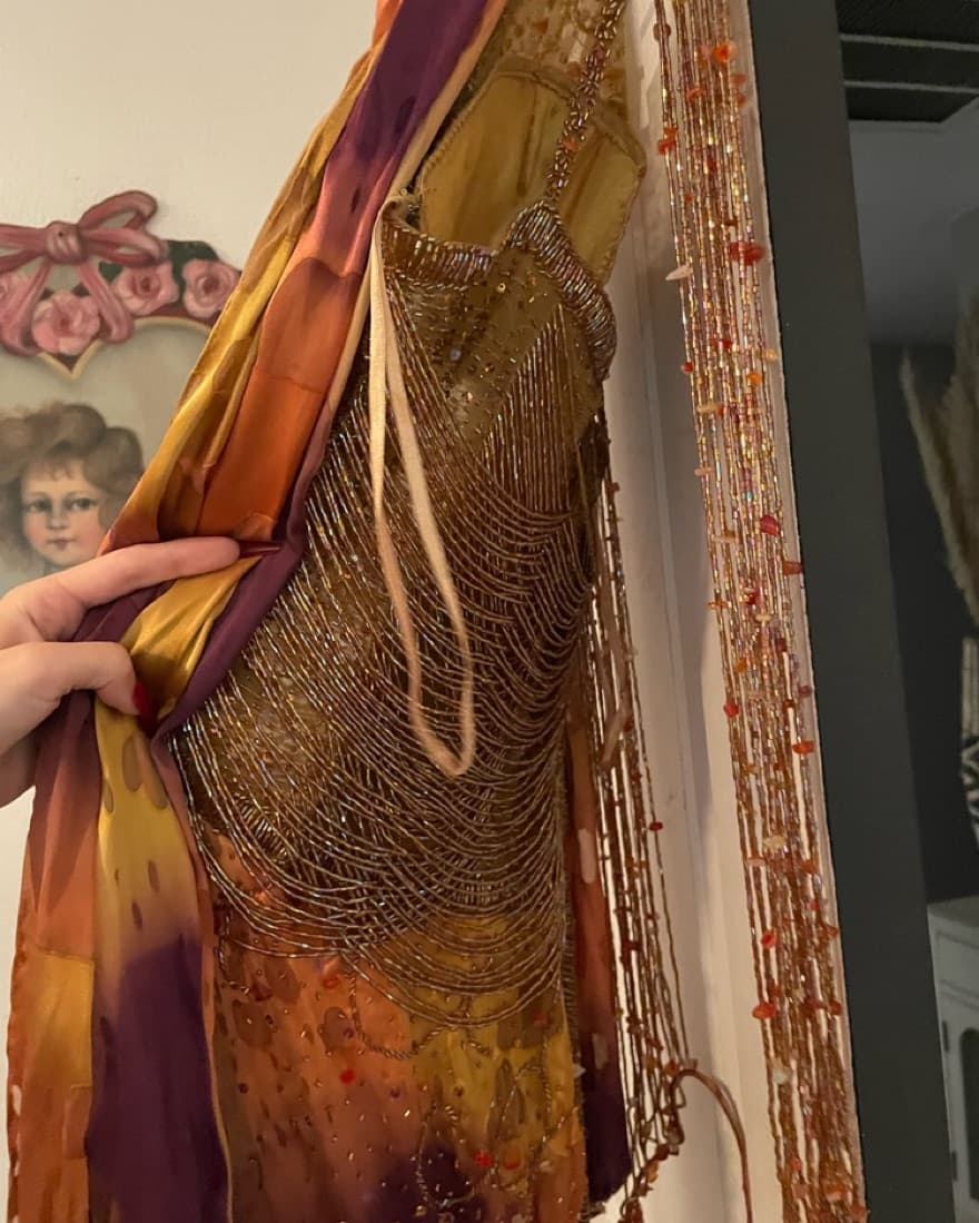 vintage beaded gown  - Image 3