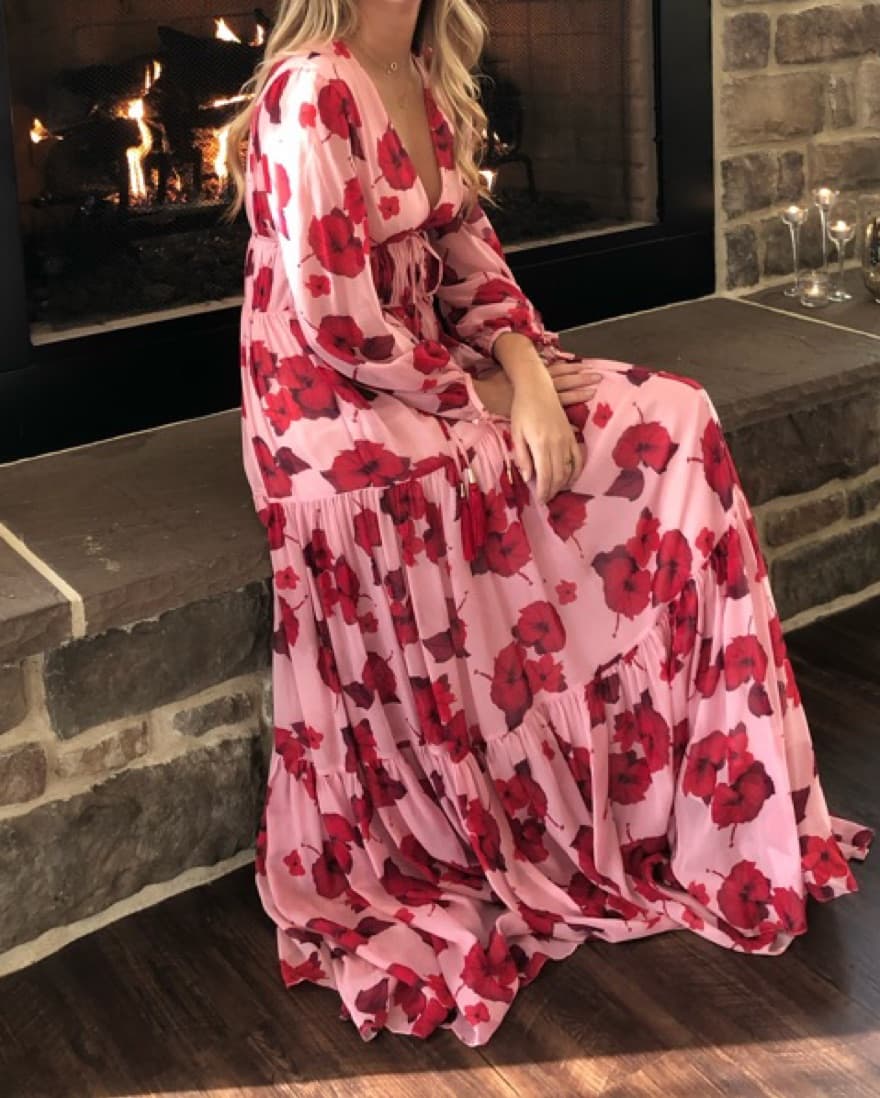 Borgo De Nor Freya Floral Maxi Dress - Image 3