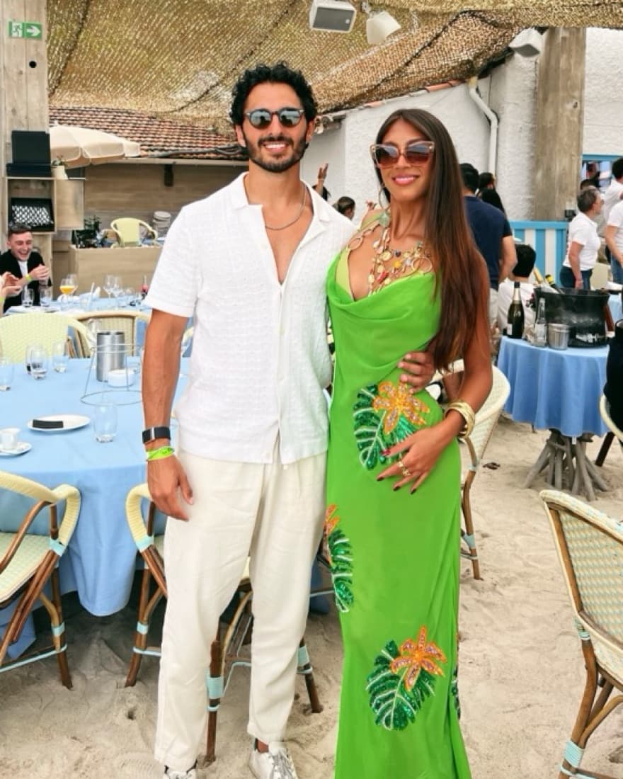 Tropical Cowl Neck Green Maxi Dress - Image 3