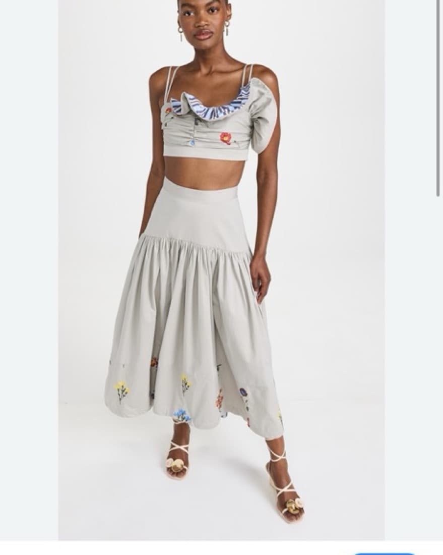 Silvia Tcherassi Crop Top And Skirt - Image 3